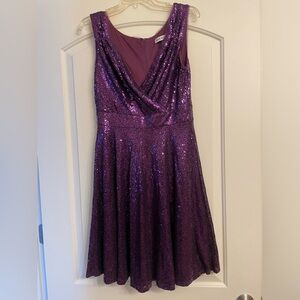 Perfect Purple Sequin “Speak Now” Dress for a TS Eras Tour Concert. Size M.